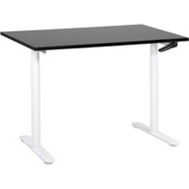 Adjustable Standing Desk 120 x 72 cm Black and White DESTINAS