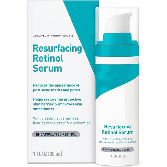 Retinol + Vitamin C Face Serum - Anti Aging Facial Serum  Evens Skin Tone  Diminishes Fine Lines and Wrinkles  Sun Damage & Dark Spots  Restores Radia