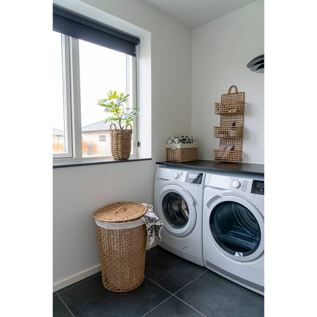 Brambly Cottage Bansington Paper, Metal, Cotton, Polyester Basket - White (1.9L)