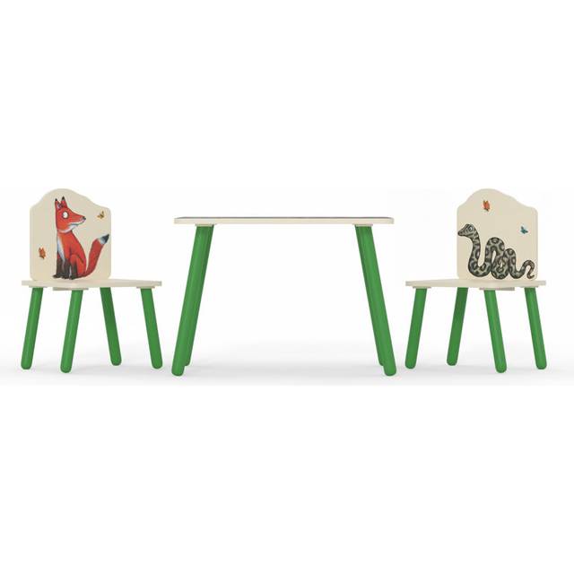 The Gruffalo 3 Piece Square Play Or Activity Table and Chair Set - Cream (48.5cm H X 50cm L X 50cm D)