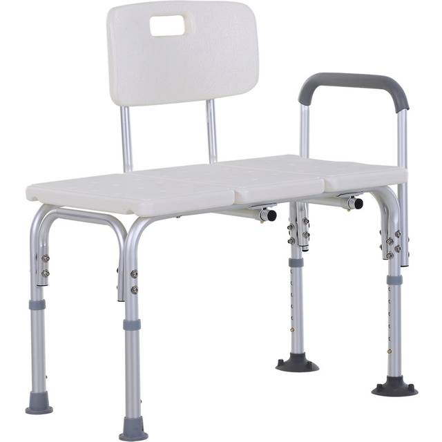 Brookport 79cm Plastic Shower Bench - Natural (80cm H X 74cm W X 53cm D)