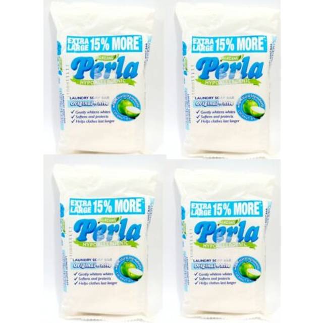 Perla Original White Laundry Soap 110g Extra Large Philippine Product