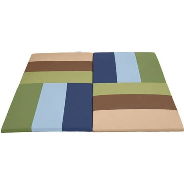 ECR4Kids SoftZone Turning Tiles Activity Mat  Folding Playmat  Earthtone