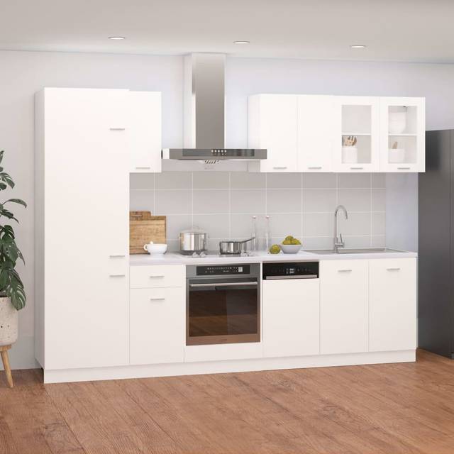 Cunti Kitchen Pantry - White (525.78cm H X 152.4cm W X 56.9cm D)