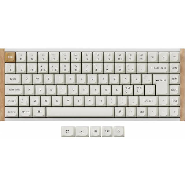 Keychron K2 HE SE QMK trådlöst gamingtangentbord (vit)