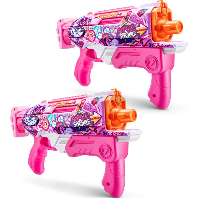 X-Shot Fast-Fill Skins Pink Hyperload (2 Pack) by ZURU  Watergun  Water Blaster Toys  2 Blasters Total  Fills with Water in just 1 Second!
