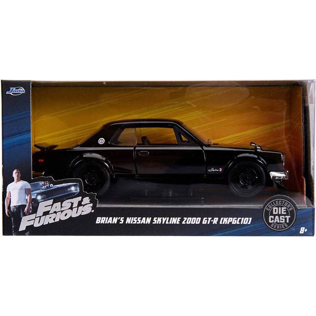 Jada Toys Fast & Furious 1:32 Brians 1971 Nissan Skyline 2000 GT-R Die-cast Car, Toys for Kids and Adults (99602)