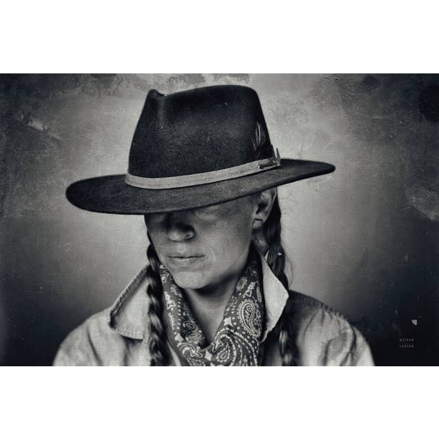 Home on the Range Cowgirl I by Nathan Larson - Wrapped Canvas Photograph (61cm H x 91cm W)
