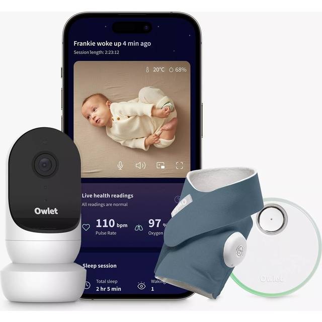 Owlet Dream Sock + Cam2 Bundle Bedtime Blue - Multi
