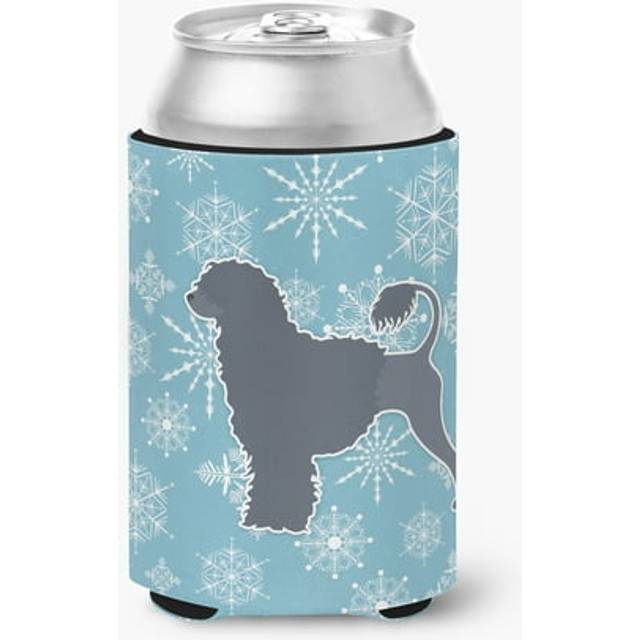 Carolines Treasures Winter Snowflake Portuguese Water Dog Can or Bottle Hugger BB3568CC  Can Hugger  Multicolor