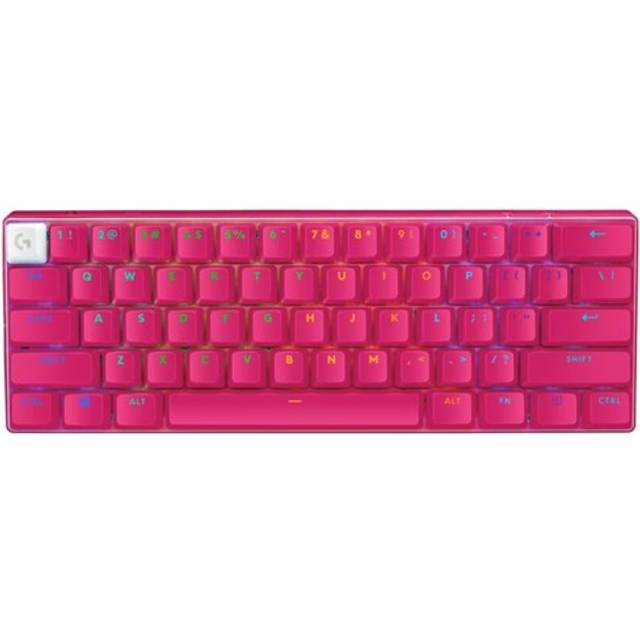 Logitech G PRO X 60 – trådlöst speltangentbord in Magenta, Amerikansk internationell