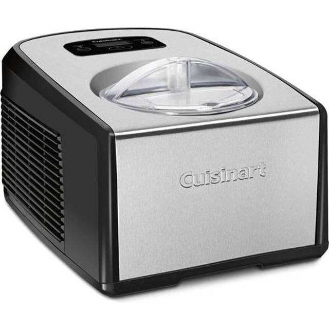 Cuisinart Ice Cream Maker with Compressor with Ice Cream Storage Containers (Pair) in Silver