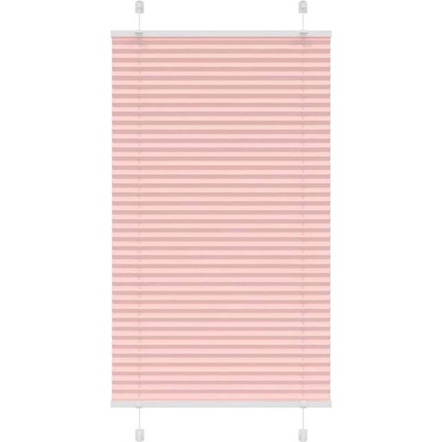 vidaXL Pleated Blind Pink 70x150 cm Fabric Width 69.4 cm Polyester
