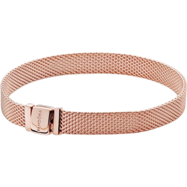 PANDORA - PANDORA Reflexions Mesh Armband Rosé