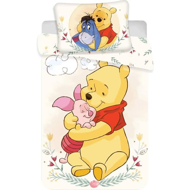Disney Winnie the Pooh Baby Bed Linen 100 x 135 cm 100% Cotton Multi-Coloured