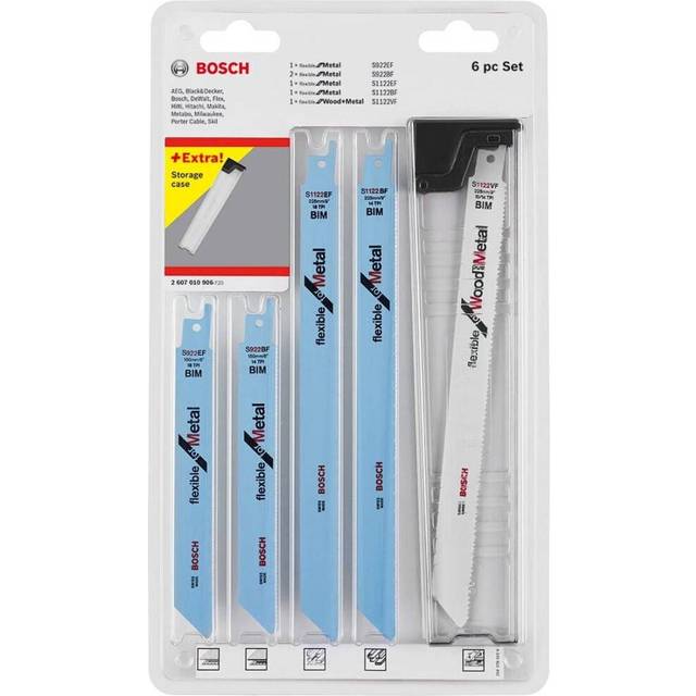 Bosch Reciprocating Saw Blades, for Wood & Metal, Pack of 6