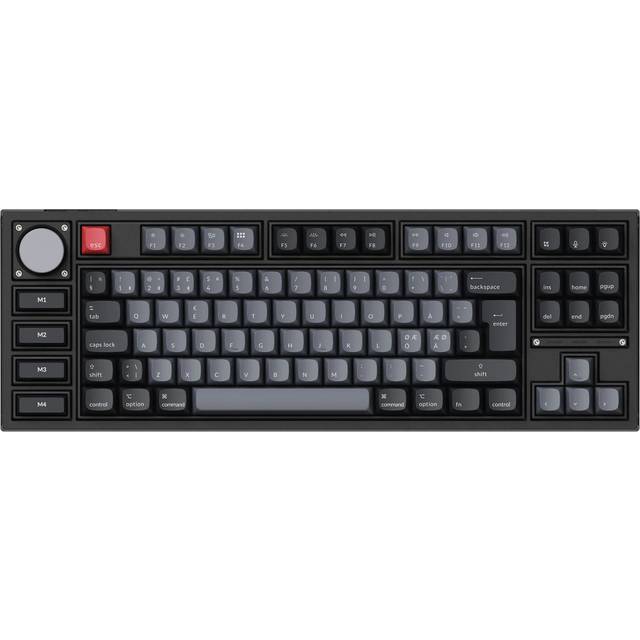 Keychron Q3 Pro QMK TKL Hotswap RGB Backlight ISO Knob Version - Carbon Black [