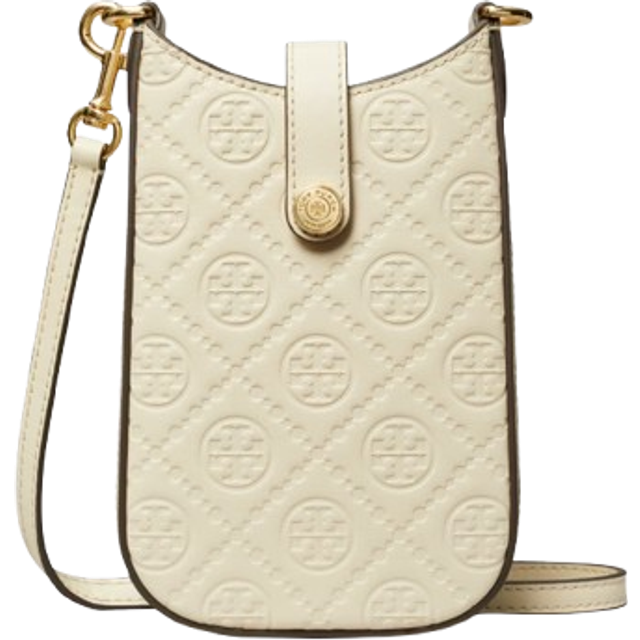 Tory Burch T Monogram Leather Phone Leather Crossbody