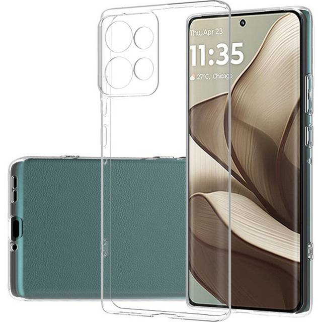 EIDERWOOD Klar Mjuk Plastskal för Motorola Edge 50 5G - Ultra-Tunt och Flexibelt Cover