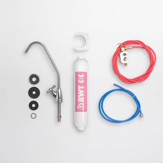 BWT - Magnesium Mineralizer In Line Under Sink Drinking Water Filter + Chrome Tap