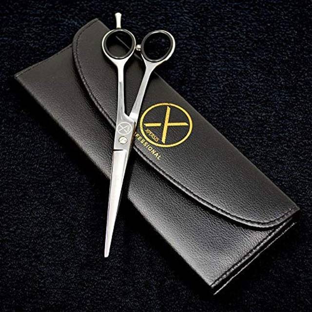 PRO Hair Cutting Sharp Barber Scissors 75 Light weight German Made Steel With Finger Rest