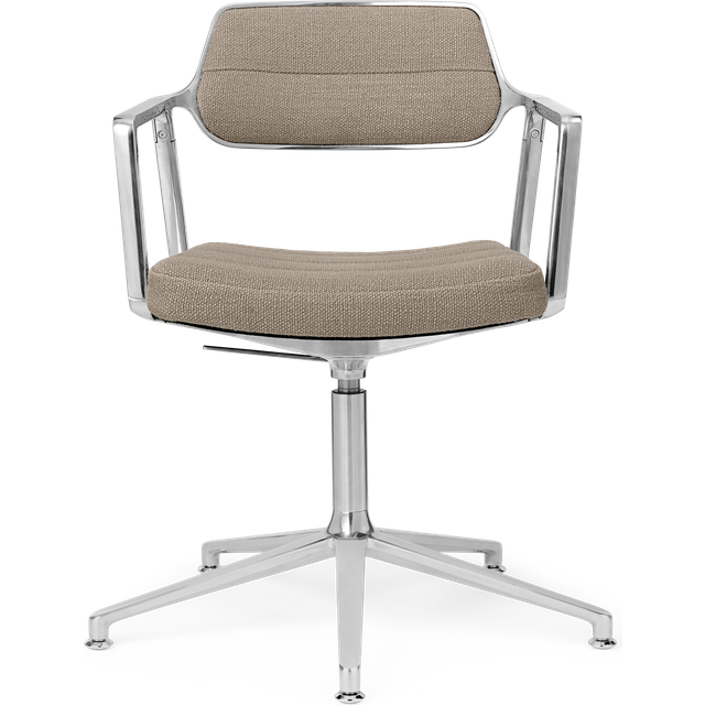 Vipp Vipp453 Swivel+ kontorsstol Pol. aluminium-dark sand