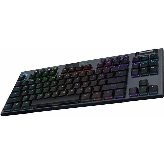 Logitech G915 X TKL trådlöst RGB-speltangentbord in Svart, US International (Qwerty)