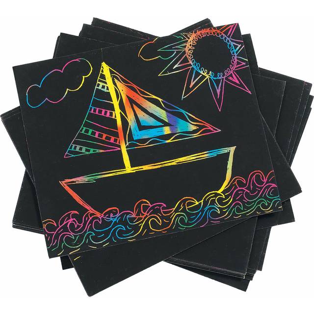 Colorations Scratch Card Rainbow Colors Set 100pcs