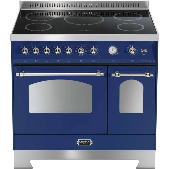 Spis - Dolce Vita 90 cm induktion (2 ugnar) (Blå/Krom)