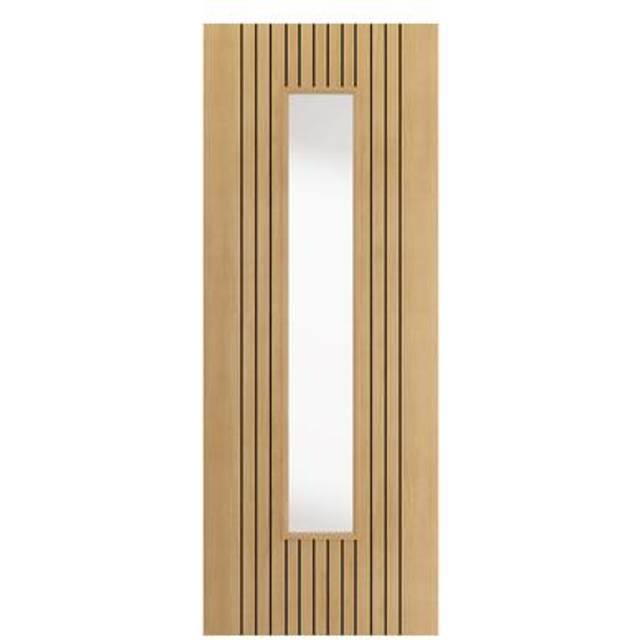 JB Kind Aria Oak Glazed – Prefinished Internal Door (Size: 1981 x 610mm, Thickness: 35mm)