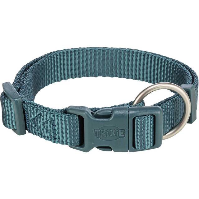 Premium halsband för Hund - M-L / Petrol