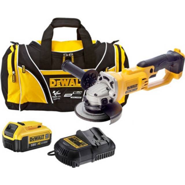 DCG412M2 Cordless 18V 125mm Angle Grinder with 2x4Ah Batteries, Charger and Carry Case - Dewalt