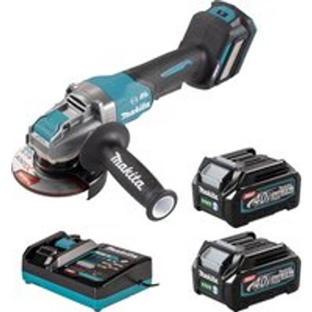 Makita GA043G 40v Max XGT Cordless Brushless X LOCK Angle Grinder 115mm 2 x 2.5ah Li-ion Battery Charger No Case
