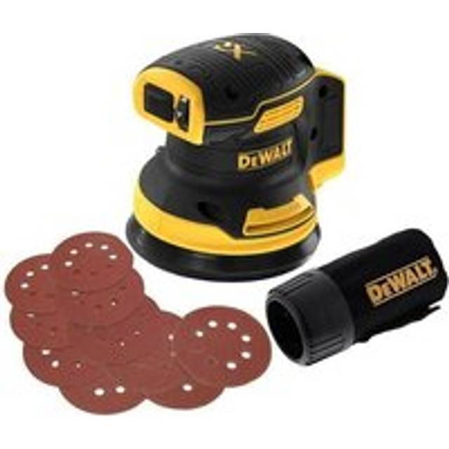 DCW210N Cordless Brushless 18v xr Random Orbital Sander 125mm + 10 Sheets - Dewalt