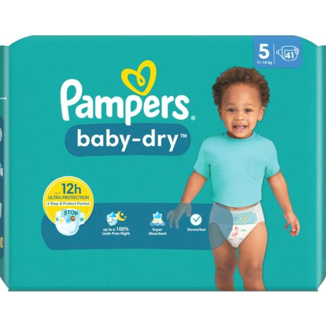 Pampers Baby-Dry Stl 5 (11kg-16kg) 41 st