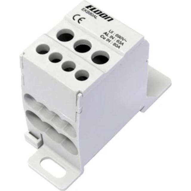 Distributionsblock För Koppar/Aluminium Kabel 80/63A Eldon Installation