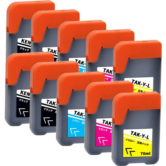 For EPSON For Epson compatible ink bottle Refill ink Kendama ink Taketombo ink Set of 10 Compatible M752TB colors large capacity KETA-5CL-L KEN-BK-L