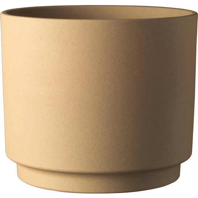 Oslo Stone Ochre Cover Pot - Ochre / 19cm
