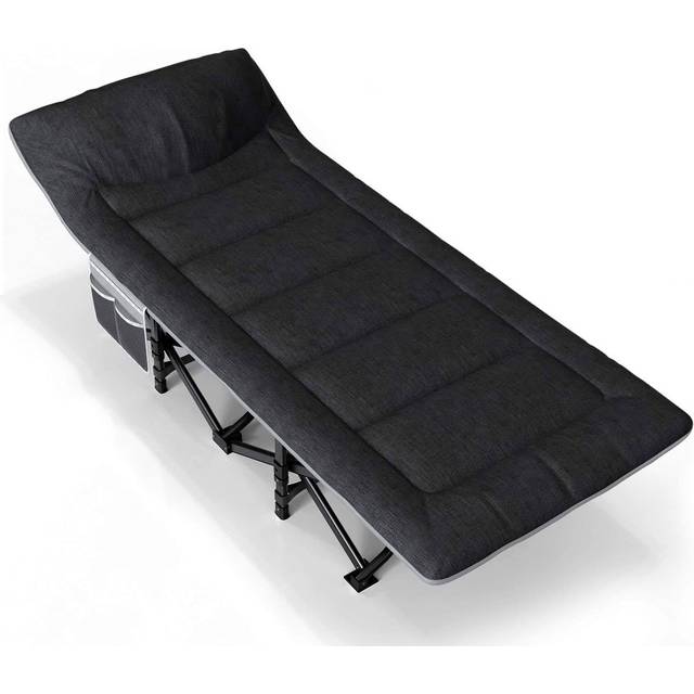 Nordcore Tältsäng Premium, Svart-190x68x40cm - max 200kg