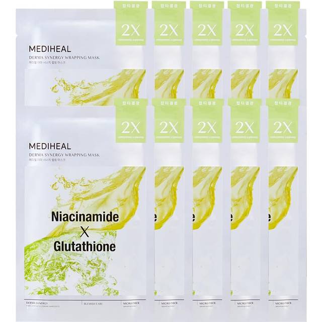 MEDIHEAL OFFICIAL Derma Synergy Wrapping Mask Korean Pack Skin Care Moist Moisturizing Moisture 10 pieces (Toning) (Blemish)