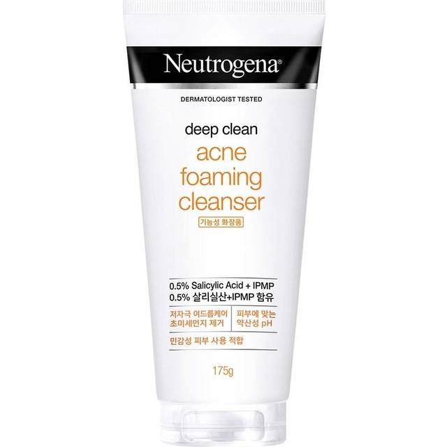 Neutrogena Deep Clean Mildly Acidic Acne Foaming Cleanser, 175g, 1 unit
