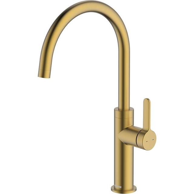 McAlpine Torridon Side Single Lever Kitchen Mixer Tap - Brushed Brass