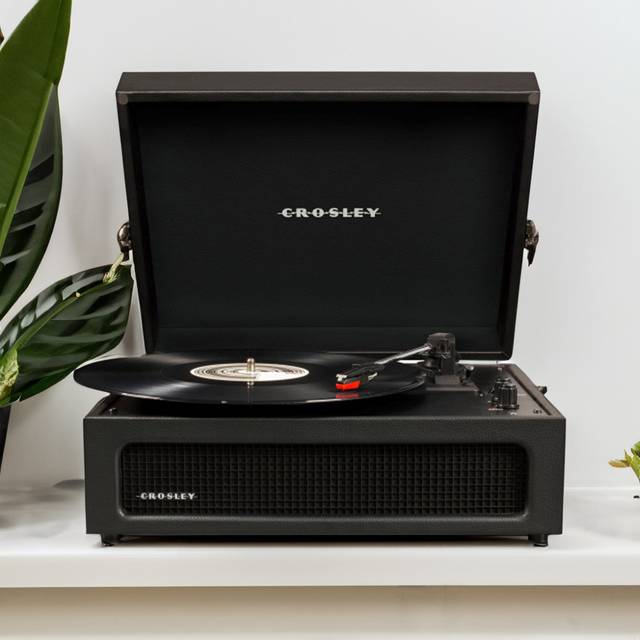 Crosley Cruiser Deluxe Portable Turntable with Bluetooth Out Black