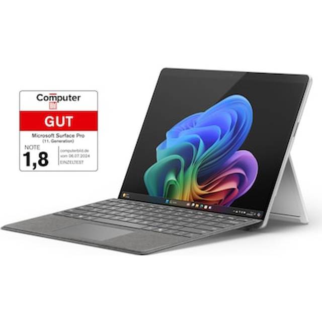 Microsoft Surface Pro 11 1 TB Platina Windows-surfplatta 33 cm (13 tum) 3.4 GHz Windows® 11 Home 2880 x 1920 Pixel