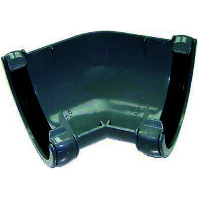 FloPlast 76mm Anthracite Grey MiniFlo Gutter Angle - 135°