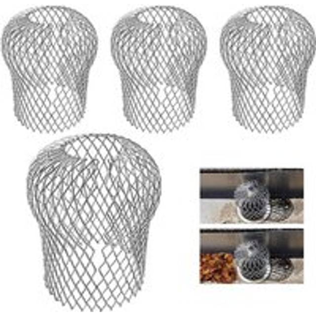 Coocheer - Pack of 4, Expandable Aluminum Gutter Filters to Prevent Blockage of Leaves and Debris