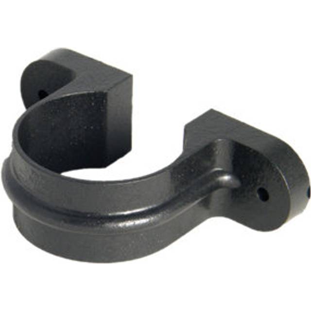 FloPlast Round Downpipe Clip - 68mm Cast Iron Effect