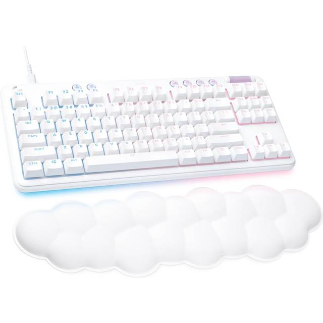 Logitech G713 TKL – mekaniskt speltangentbord med RGB in Vit, UK English (Qwerty)