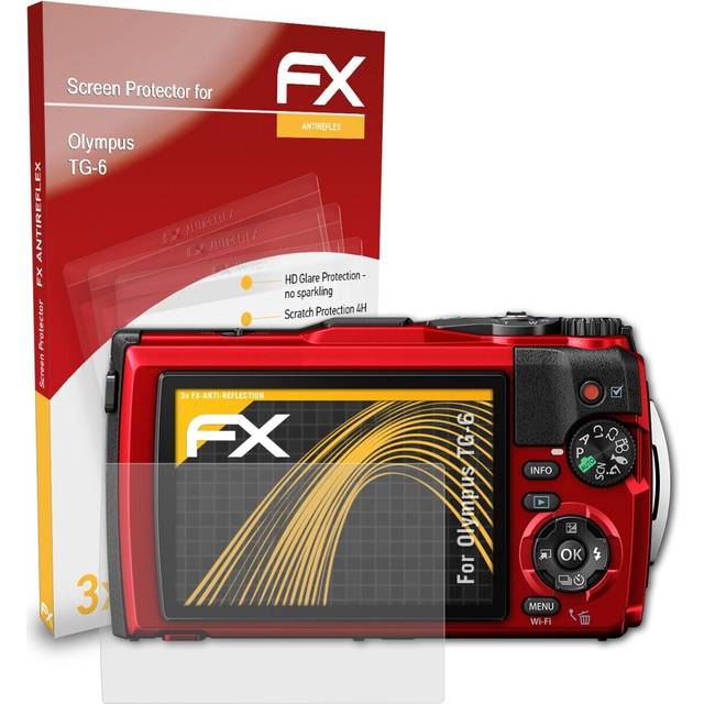 Atfolix 3x screen protection film for olympus tg-6 matt&shockproof