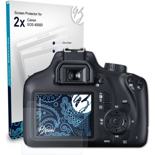Bruni 2x Protective Film For Canon Eos 4000d Screen Protector Screen Protection